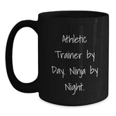 Inspirational Athletic Trainer Gifts, Funny Quote Black Coffee Mug, Graduation Unique Gifts from Friends, Family, Coworkers - Main